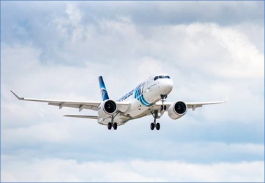 First EgyptAir Airbus A220-300 makes maiden flight