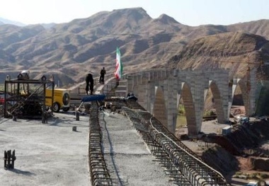 2 ماه زمان برای ساخت یک پل در مسیر راه‌آهن رشت - قزوین