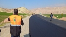 روکش آسفالت باند شمالی محور زنجان -تبریز تعویض شد