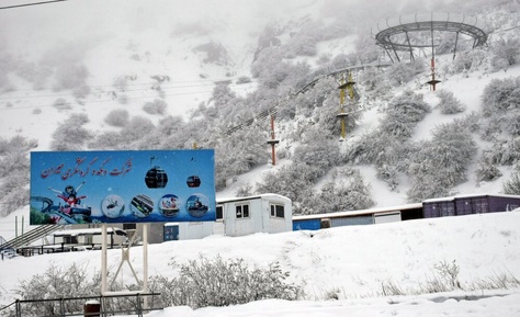 بارش برف در گردنه حیران