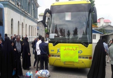 خدمات اتوبوسرانی تهران در محور زرباطیه تا شهر نجف در اربعین 