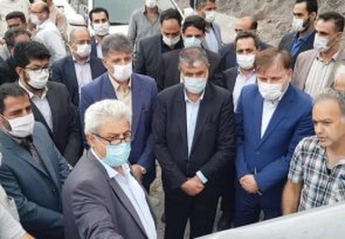 بازدید وزیر راه و استاندار گیلان از باقیمانده پروژه آزادراه رشت-قزوین  