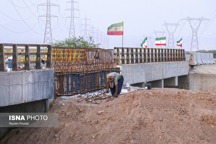 تصاویری از آخرین مراحل بازسازی پل های آسیب دیده هرمزگان (19)