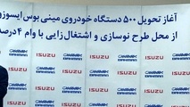 تحویل ٥٠٠دستگاه مینی‌بوس «ایسوزو» برای نوسازی ناوگان
