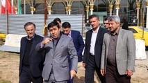 بازدید استاندار خراسان رضوی از پروژه بزرگ محوطه‌سازی فرودگاه مشهد