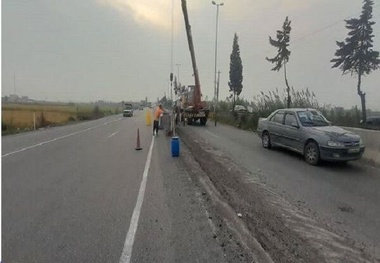 جایگزینی بیش از ۳۰ کیلومتر نیوجرسی جای گاردریل در جاده های مازندران