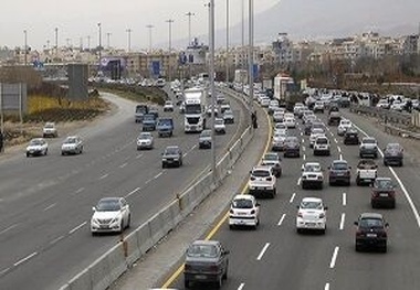 
ترافیک سنگین در آزادراه قزوین-کرج