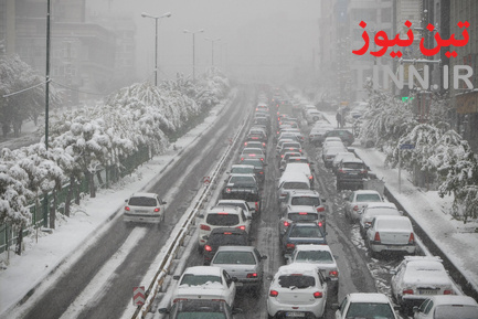 بارش اولین برف پاییزی در تهران