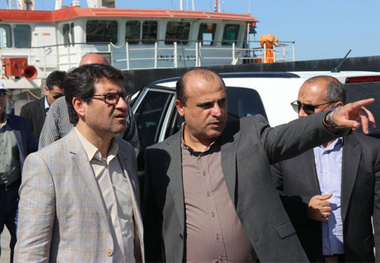 بازدید و افتتاح پروژه لایروبی بندر آستارا با حضور معاون امور دریایی سازمان بنادر و دریانوردی
