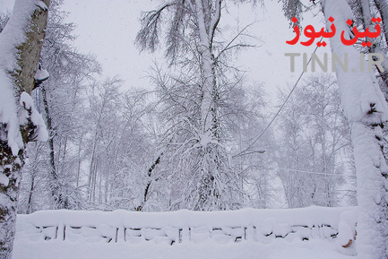 بارش سنگین برف در گیلان