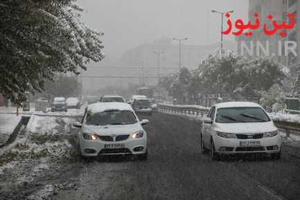 بارش اولین برف پاییزی در تهران