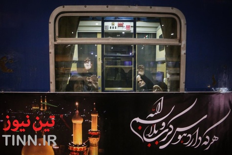 اولین گروه از زائران اربعین با قطار اعزام شد