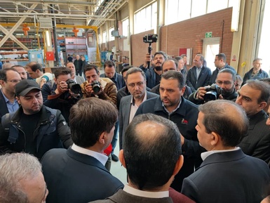 مراسم تحویل آخرین لکوموتیو خریداری شده توسط فولاد مبارکه از مپنا لکوموتیو
