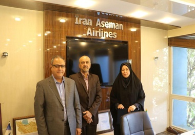 سرپرست جدید روابط عمومی هواپیمایی آسمان معارفه شد