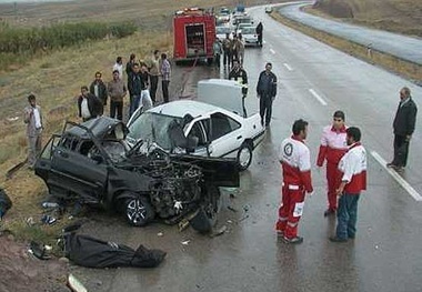 تصادف در جاده داودآباد به اراک ۳ کشته برجای گذاشت