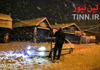 بارش سنگین برف در گیلان