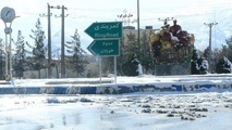 احتمال مسدود کردن مسیرهای خروجی تفت یزد بعلت بارش برف و یخبندان