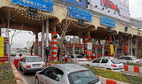 ترافیک عوارضی تهران برای تست کرونا