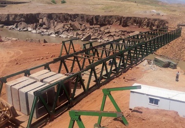 فاز اول پل موقت گاومیشان افتتاح شد