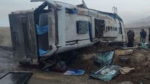 واژگونی اتوبوس در کرمان؛  شمار تلفات 14 نفر 