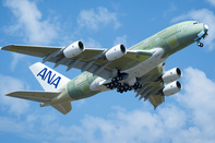 First ANA A380 Takes to the Skies