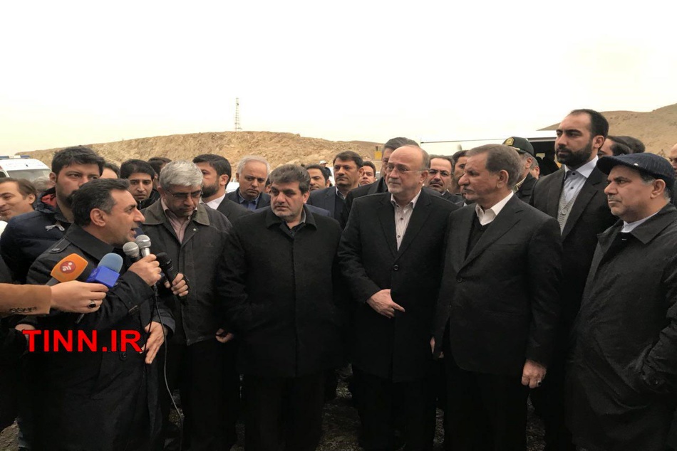 بازدید جهانگیری و آخوندی از عملیات اجرایی آزادراه همت-کرج   