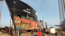 جوان سازی شناور ۲۸۰۰ تنی در مجتمع کاسپین شرکت صدرا