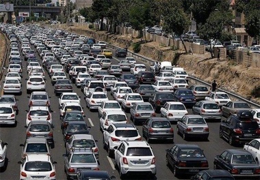 قفل شدن ترافیک جاده چالوس پس از اعلام محدودیت تردد
