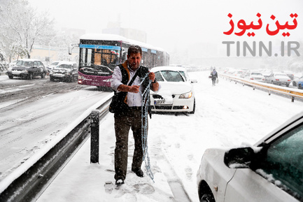 برف و ترافیک تهران