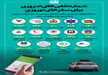 لیست شماره تلفن‌ های ضروری کشور برای سفرهای نوروزی 