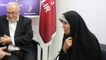 بازدید فائزه هاشمی از غرفه تین نیوز