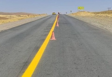 خط کشی ۷۰۰ کیلومتر از محورهای مواصلاتی در محورهای مواصلاتی تمرچین