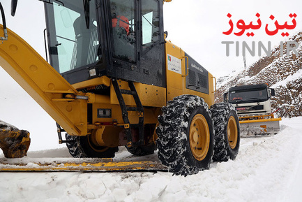 عملیات راهداری زمستانی در جاده هراز