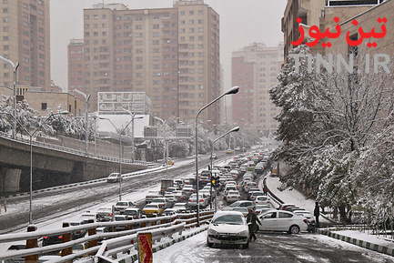 برف و ترافیک تهران