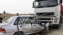 برخورد پراید و کامیون دو کشته برجای گذاشت
