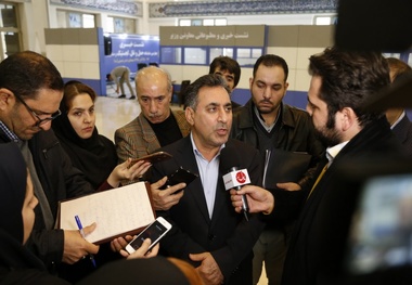  نشست خبری مدیرعامل شرکت ساخت  در نمایشگاه حمل‌و‌نقل