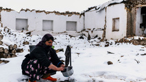 بخش قطور شهرستان خوی یک هفته پس از زلزله 5.8 ریشتری