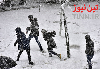 بارش سنگین برف در گیلان