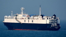Livestock carrier catches fire at Port of Piraeus