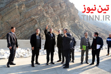 بازدید وزیر راه و شهرسازی از منطقه یک آزادراه تهران - شمال