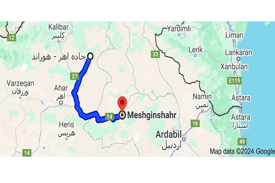 ساخت بزرگراه اهر به مشگین شهر به کندی پیش می رود