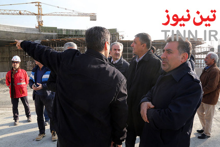 بازدید وزیر راه و شهرسازی از منطقه یک آزادراه تهران - شمال