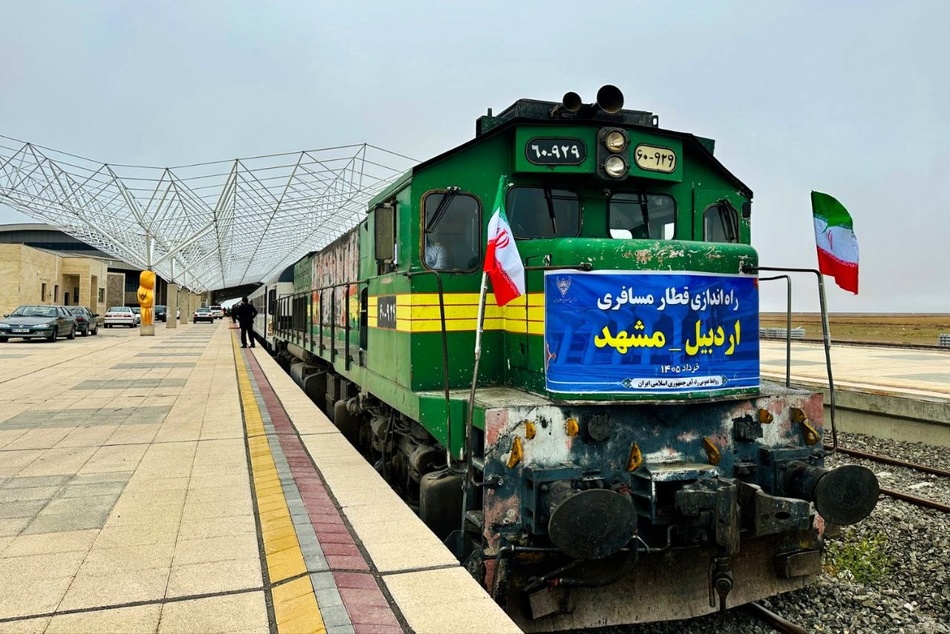راه‌ آهن اردبیل به میانه افتتاح شد