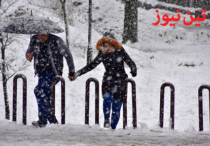 بارش سنگین برف در گیلان