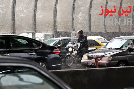 برف و ترافیک تهران