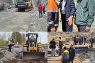 آغاز عملیات بازسازی نقاط آسیب دیده راه آهن تهران 