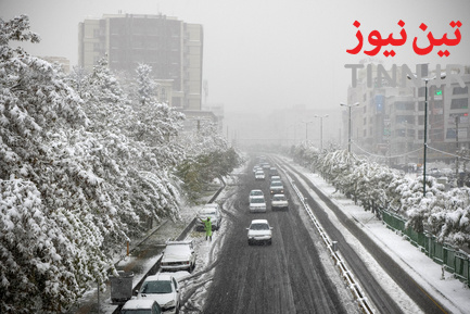 بارش اولین برف پاییزی در تهران