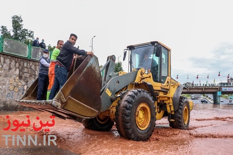 گزارش تصویری وضعیت تبریز بعد از بارندگی شدید 
