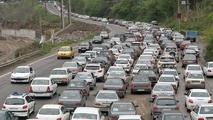 ترافیک در محورهای مواصلاتی مازندران پرحجم است