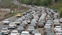 ترافیک در محورهای مواصلاتی مازندران پرحجم است